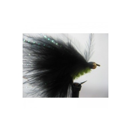gold head lime black mini cats whisker