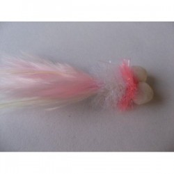 coral and white longtail booby