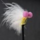 uv sunburst straggle booby with white marabou tail