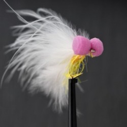 uv sunburst straggle booby with white marabou tail