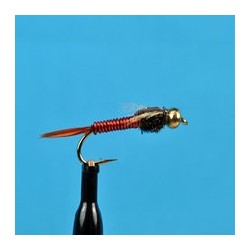 Bead Head Copper John Red