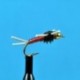 Bead Head Copper John Rubber Leg Red
