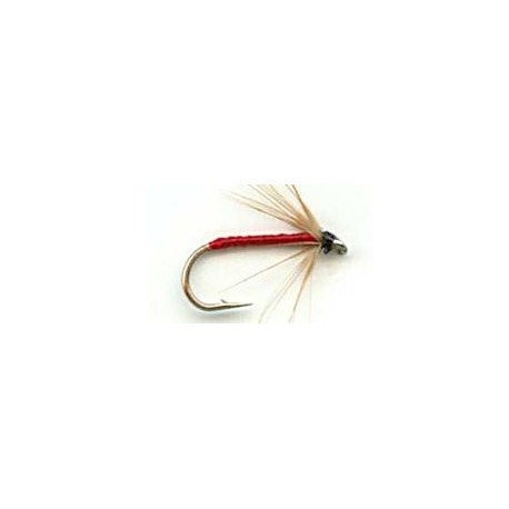 red soft hackle button