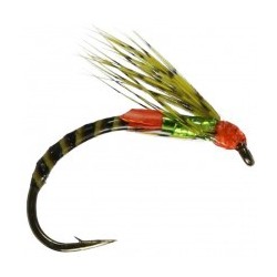 Olive Stripped Quill Buzzer