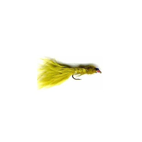 olive damsel nymph button