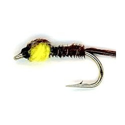 yellow pheasant tail button