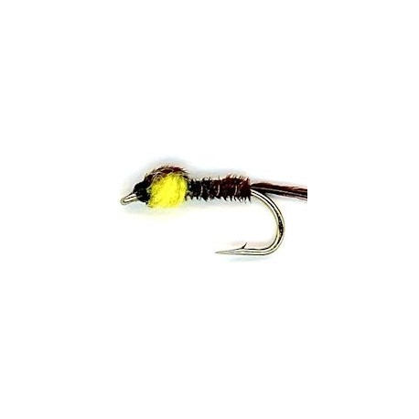 yellow pheasant tail button