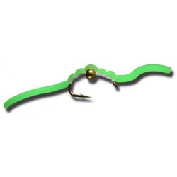 BH Squiggly San Juan Worm FL Green