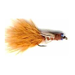 brown damsel nymph button