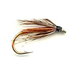 partridge orange soft hackle button