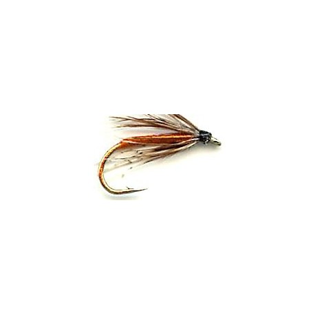 partridge orange soft hackle button
