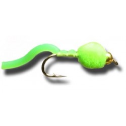BH Egg Sucking Squiggly Worm FL Green