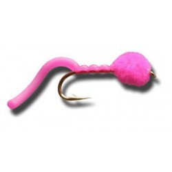 Egg Sucking Squiggly Worm Hot Pink