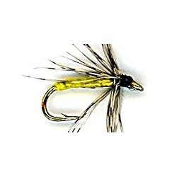 partridge yellow soft hackle button