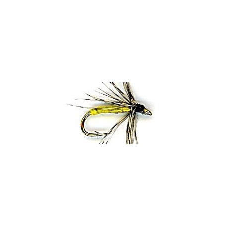 partridge yellow soft hackle button
