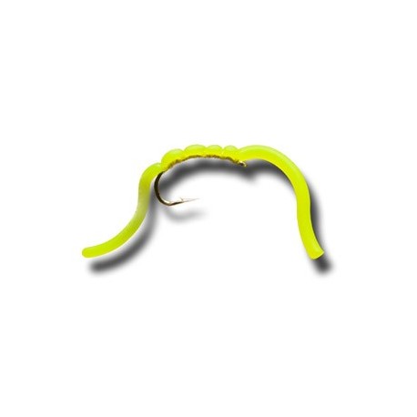 Squiggly San Juan Worm Fl Yellow