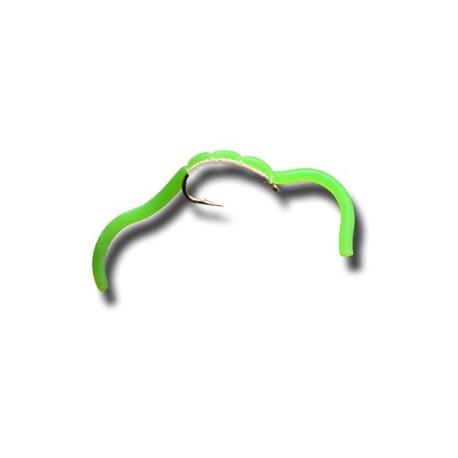 Squiggly San Juan Worm Fl Green