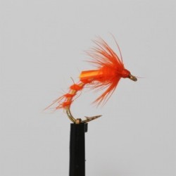 hares ear and orange emerger buzzer