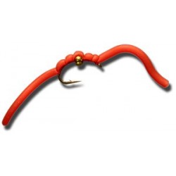BH Squiggly San Juan Worm Red
