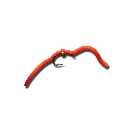 BH Squiggly San Juan Worm Red