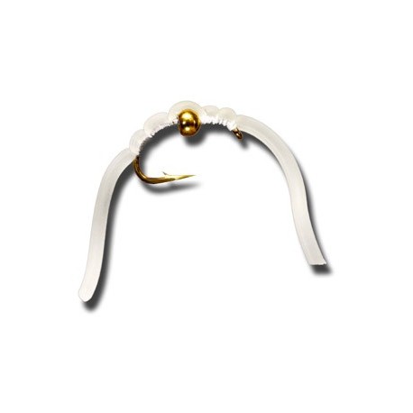 BH Squiggly San Juan Worm White