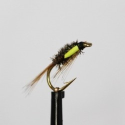 standard diawl bach with yellow goose biot cheeks