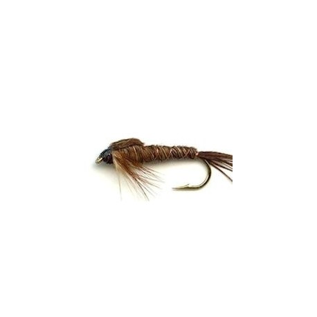 hackled pheasant tail button
