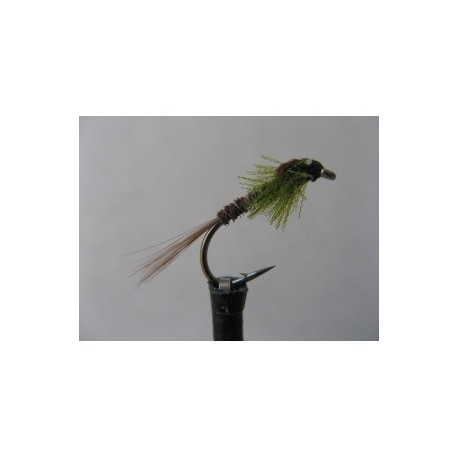 olive pseudo head pheasant tail