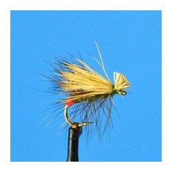 Elk Hair Caddis   Olive w Red Butt