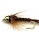 beaded hackled pheasant tail button