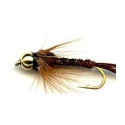 beaded hackled pheasant tail button