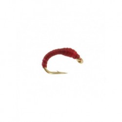 midge larva red