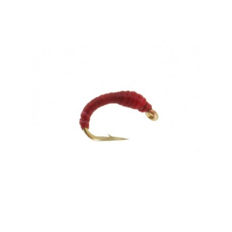 midge larva red