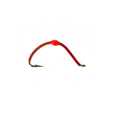 wired worm orange red