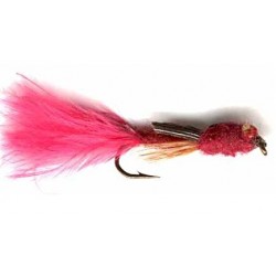 claret damsel nymph button
