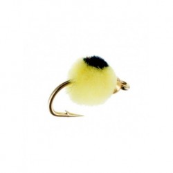 beadhead glo bug yellow black