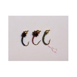 Tungsten Bead Head Zebra Midge Selection