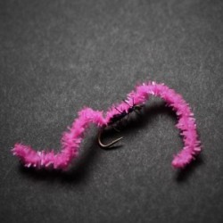 pink black uv fritz chewing gum worm