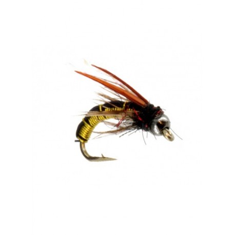 beadhead hotwire caddis black and yellow