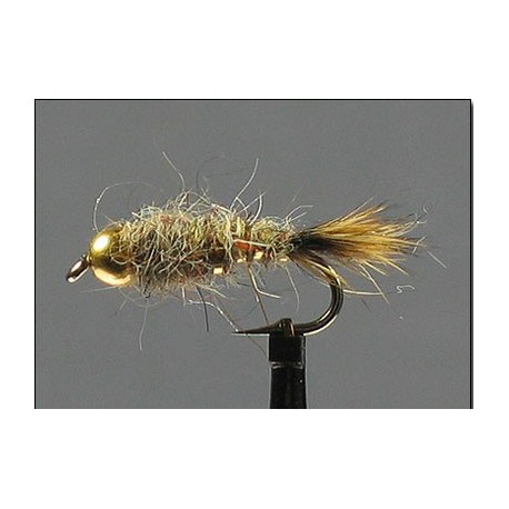 Hares Ear Nymph Bead Head Flashback Natural side