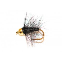 Black Palmer Wet Fly Goldhead l