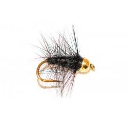Black Palmer Wet Fly Goldhead r