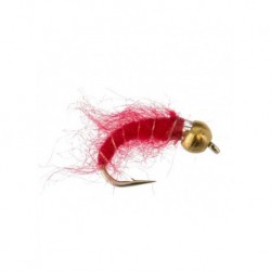 beadhead shaggy caddis  red