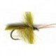 olive horned caddis button