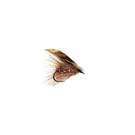 brown morrough caddis button