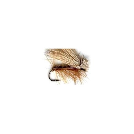 brown elk hair caddis button
