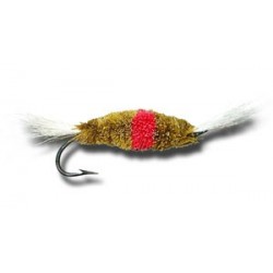 Bomber Olive And Red Steelhead Fly