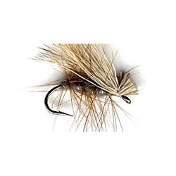 gray elk hair caddis button