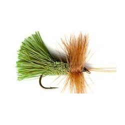 green goddards caddis button