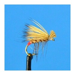 Elk Hair Caddis   Tan W Red Butt